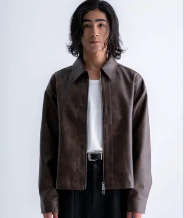 SINSS 가죽 블루종