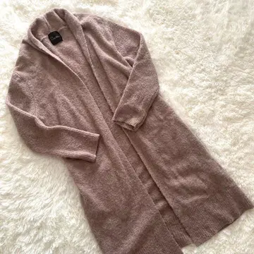 어반 리서치 로쏘 ROSSO 핑크 베이지 롱 가디건