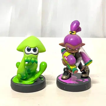 닌텐도 게임 스프라툰 amiibo 보이 퍼플 오징어 2개 세트