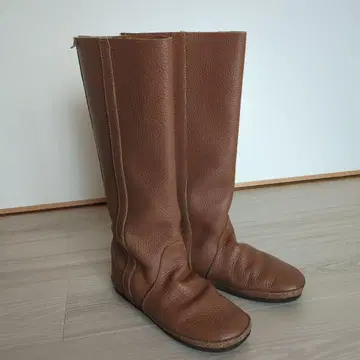 koos 코스 루카스 브라운 카멜 롱 부츠 가죽 38