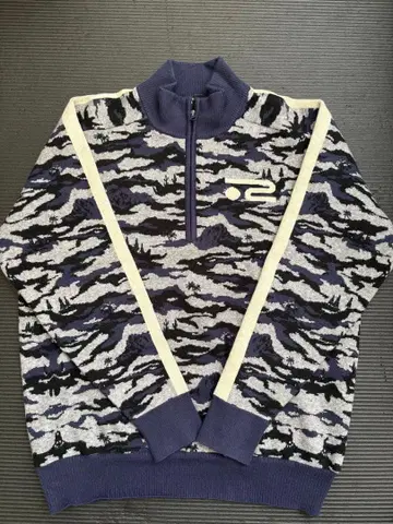 로사센 카모 패턴 하프 지퍼 스웨터 52