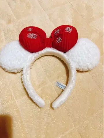 도쿄 디즈니랜드 미키마우스 릴린린 미니 머리띠 크리스마스