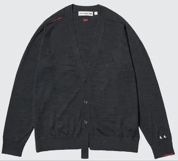 유니클로 아냐 콜라보 그레이 메리노 가디건 L 택 포함 시착만 한 상품