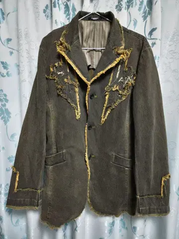 TORNADO MART 자수 자켓 다크 그레이