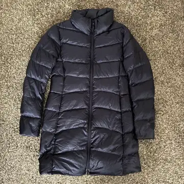 유니클로 울트라 라이트 다운 코트 블랙 롱 다운 자켓