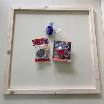 팽이 돌리기 판 (60cm)과 팽이 3개