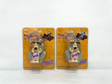 [레어] 월레스와 그루밋 액션 키체인 2개 세트 미개봉