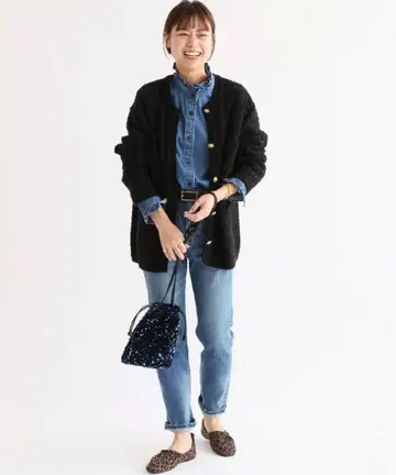 저널 스탠다드 리룸 TWEEDY 니트 자켓