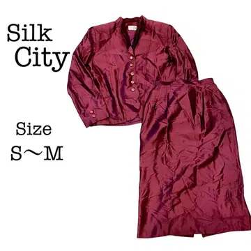 [ 실크 100% ] Silk City 실크의 성 빈티지 셋업 S~M