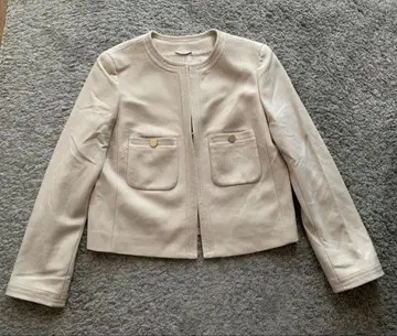 ANAYI 울 노카라 자켓 프론트 포켓 부착 38 아나이