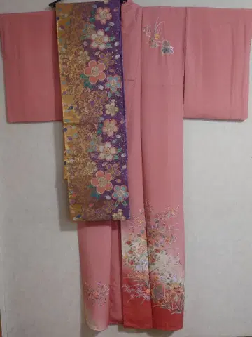 호몬기 오비 세트 키모노 야마토