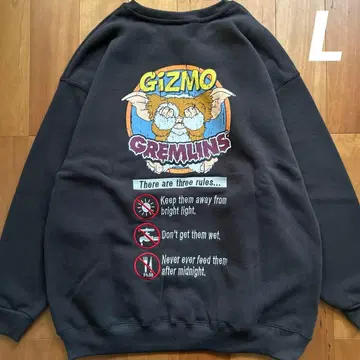 새상품 기즈모 백 프린트 자수 긴팔 트레이닝복 그렘린 속기모 L