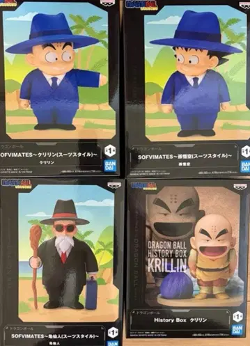 드래곤볼 수트 History Box 피규어 4체 세트