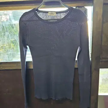 JOHN SMEDLEY 리브 니트 M 사이즈 다크 그레이