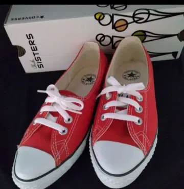 컨버스 올스타 포인티드 빨간색 23.5cm 미사용품