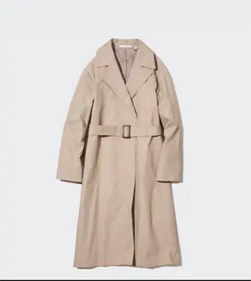 UNIQLO 라인이 예쁜 베이지 트렌치코트