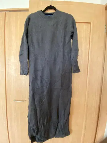 SHIPS 다크 그레이 롱 니트 원피스