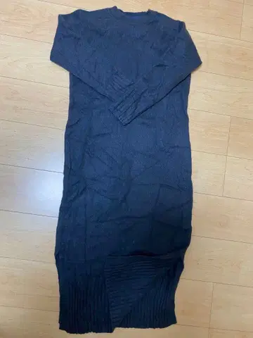 SHIPS 다크 그레이 롱 니트 원피스