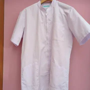 미용사 국가시험용 KAZEN 반팔 흰 옷 LL 남녀 공용