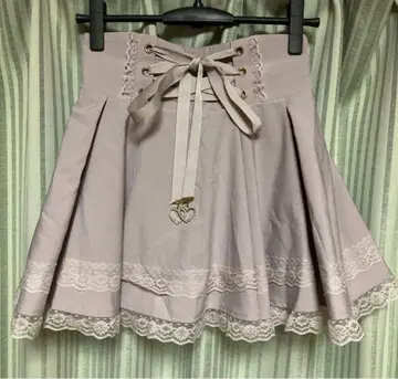 [ 새상품급 ] MARS 스핀들 2단 레이스 치마바지 핑크