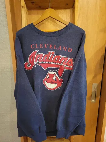 LEE 남성용 made in USA 인디언즈 맨투맨 트레이닝복