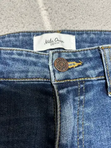 Mila Owen 스트레이트 데님 다크 블루