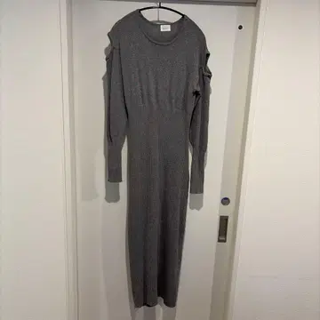louren 원피스 니트 긴팔 그레이