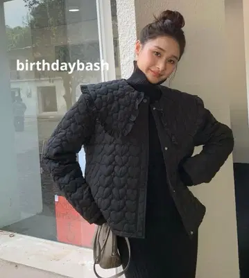 birthdaybash 하트 퀼팅 자켓