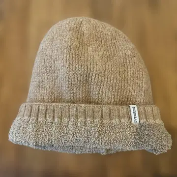 OVERRIDE 베이지 니트 모자