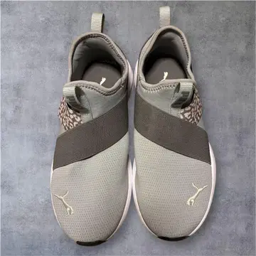 PUMA 슬립온 스니커즈 트레이닝 슈즈 그레이 23cm