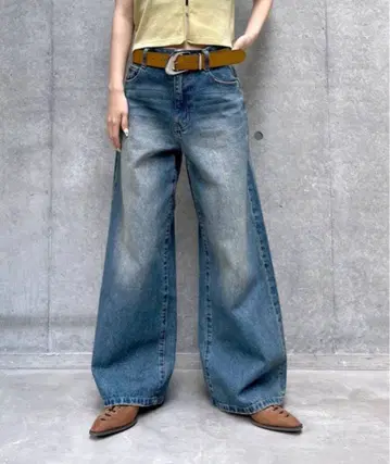 턱 데님 팬츠 Pageboy