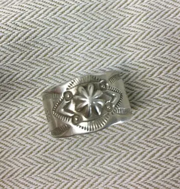 노스 웍스 새상품급 레어 네이티브 스탬프 반지 실버 925 22호