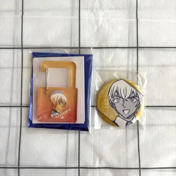 명탐정 코난 아무로 토오루 버번 공식 앱 미스터리 트레인 배지 카라비너