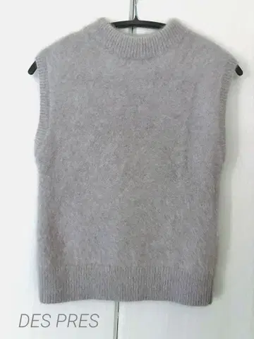 DES PRES 폭스 캐시미어 크루넥 베스트