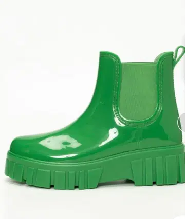 레인 슈즈 사이드 고어 통굽