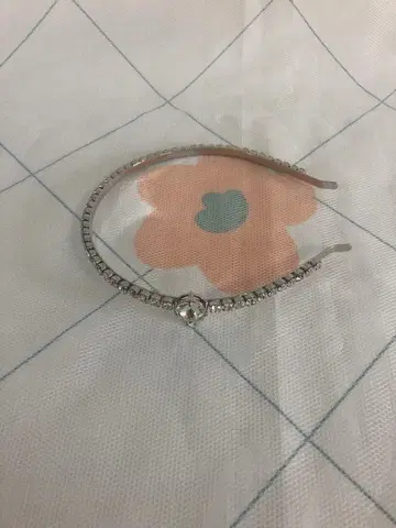 실버 크리스탈 헤어밴드