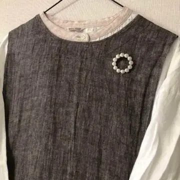 작가님 에이프런 원피스