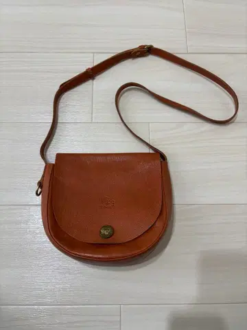 IL BISONTE 브라운 원형 숄더백