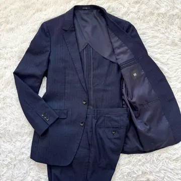 [ 컨디션 최상 ] 스트레치 헤링본 정장 셀렉트 셋업 수트 블랙