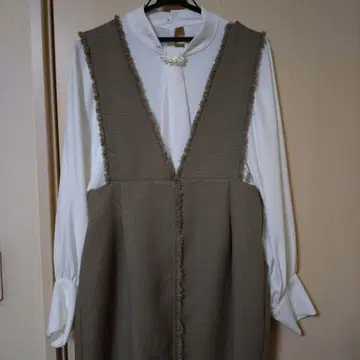 베이지 원피스 2세트 LL 사이즈