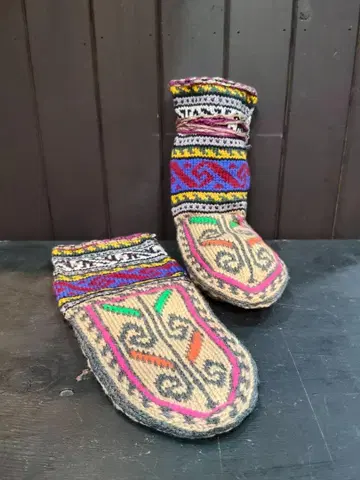 이란제 손뜨개질 룸삭스 (롱) 아크릴 마스레이 마을 [1-4]