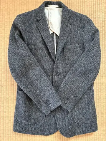 해리스 트위드 울 자켓 빔즈플러스 L 사이즈