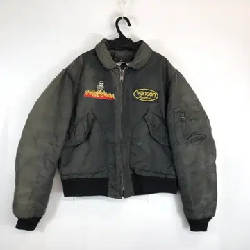 80s 90s Unknown 충전솜 블루종 VANSON 와펜 M