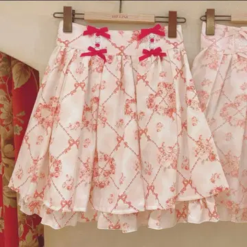 LIZLISA 하트 리스 리본 부케 스커트