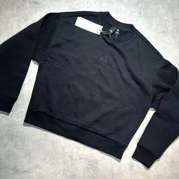 아디다스 맨투맨 속기모 센터 로고 숏 기장 M 블랙