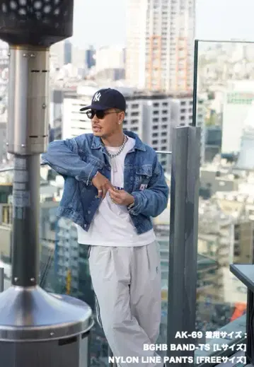 BAGARCH 나일론 라인 팬츠 [ 애쉬 그레이 ]