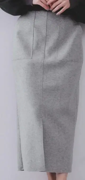 이번 시즌 상품 그레이 타이트 롱 스커트