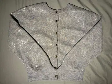 새상품급 LILY BROWN 스팽글 가디건