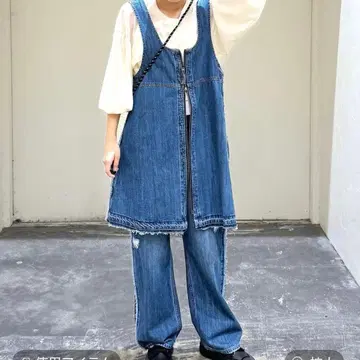 니코앤드 [NKJ 2024AW] 세트 판매 데님 팬츠 M 데님 베스트 L