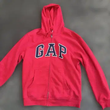 GAP 빨간색 풀 집업 후드티 M 사이즈
